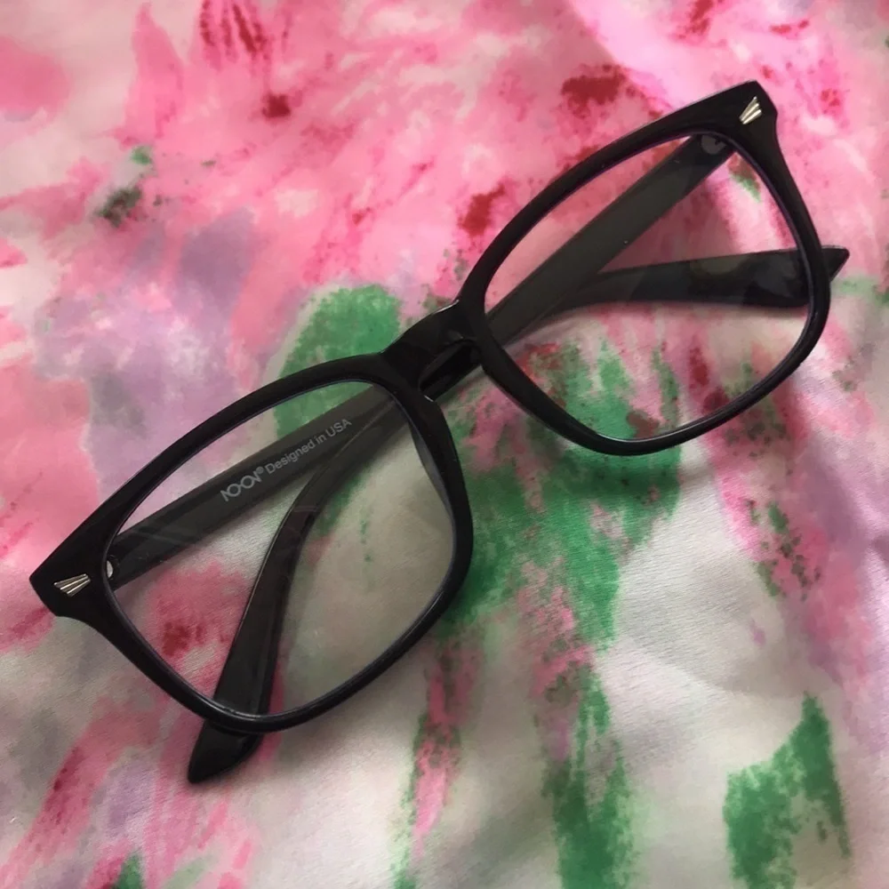 Brand New Blue Light Blocking Glasses Computer Gaming Square Frame w/ Case